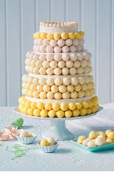 Picture of Wedding raw cake with little balls