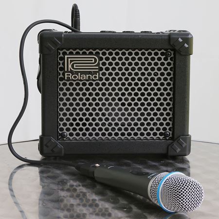 Mini Sound System + Cable Microphone