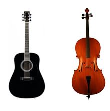 Picture of cello + guitar