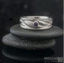 Obrázek Zásnubní prsten Víla vod a broušený kámen 