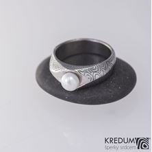 Obrázek Zásnubní prsten Gracia a pravá říční perla