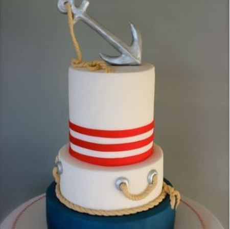 Obrázek z Svatební dort námořnický 