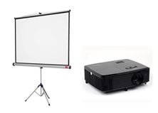 Picture of Data projector + screen