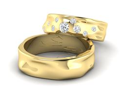 Picture of Wedding rings Cyber ​​Gold