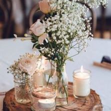 Picture of Wooden log centerpiece