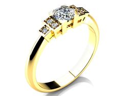 Obrázek z Zásnubní prsten LOVE 065 Zlato 