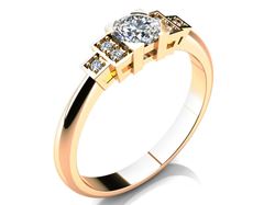 Obrázek z Zásnubní prsten LOVE 065 Zlato 
