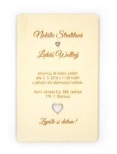 Picture of Wedding announcement Wood