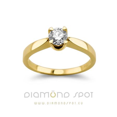 Picture of Yellow Gold Solitaire Ring