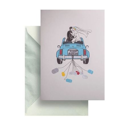 Picture of Just married Greeting Card