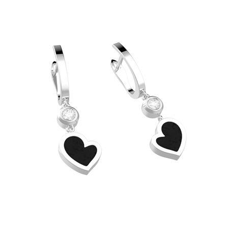 Picture of Earrings HEART Silver